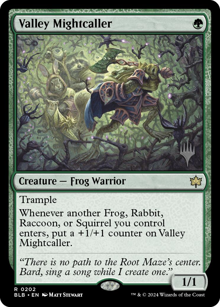 Valley Mightcaller (Promo Pack) [Bloomburrow Promos] | Chromatic Games