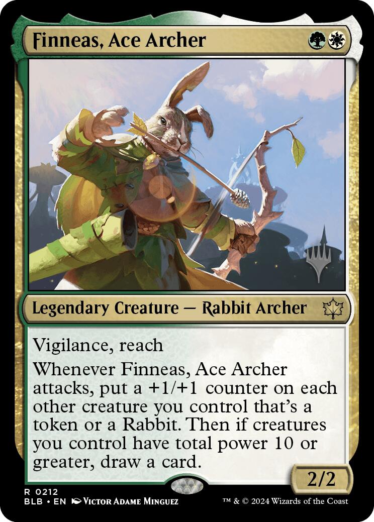 Finneas, Ace Archer (Promo Pack) [Bloomburrow Promos] | Chromatic Games