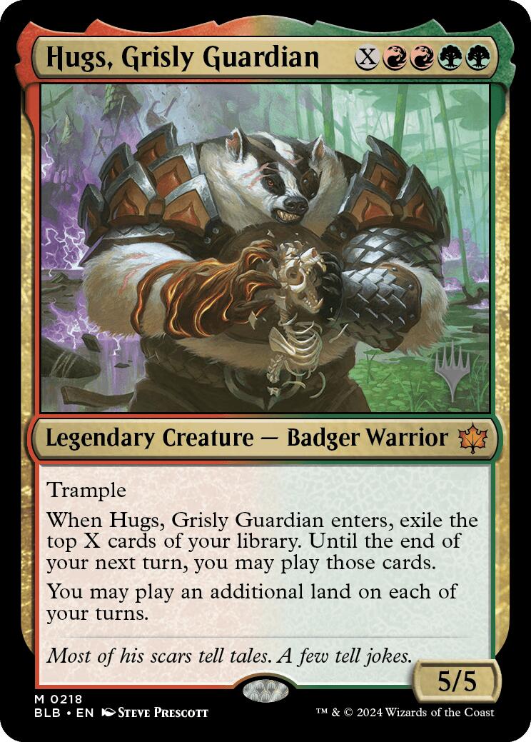 Hugs, Grisly Guardian (Promo Pack) [Bloomburrow Promos] | Chromatic Games