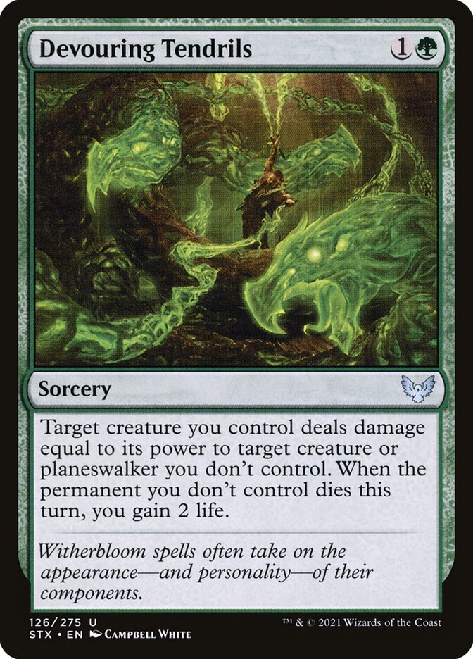 Devouring Tendrils 126 (Strixhaven: School of Mages)  - Foil | Chromatic Games