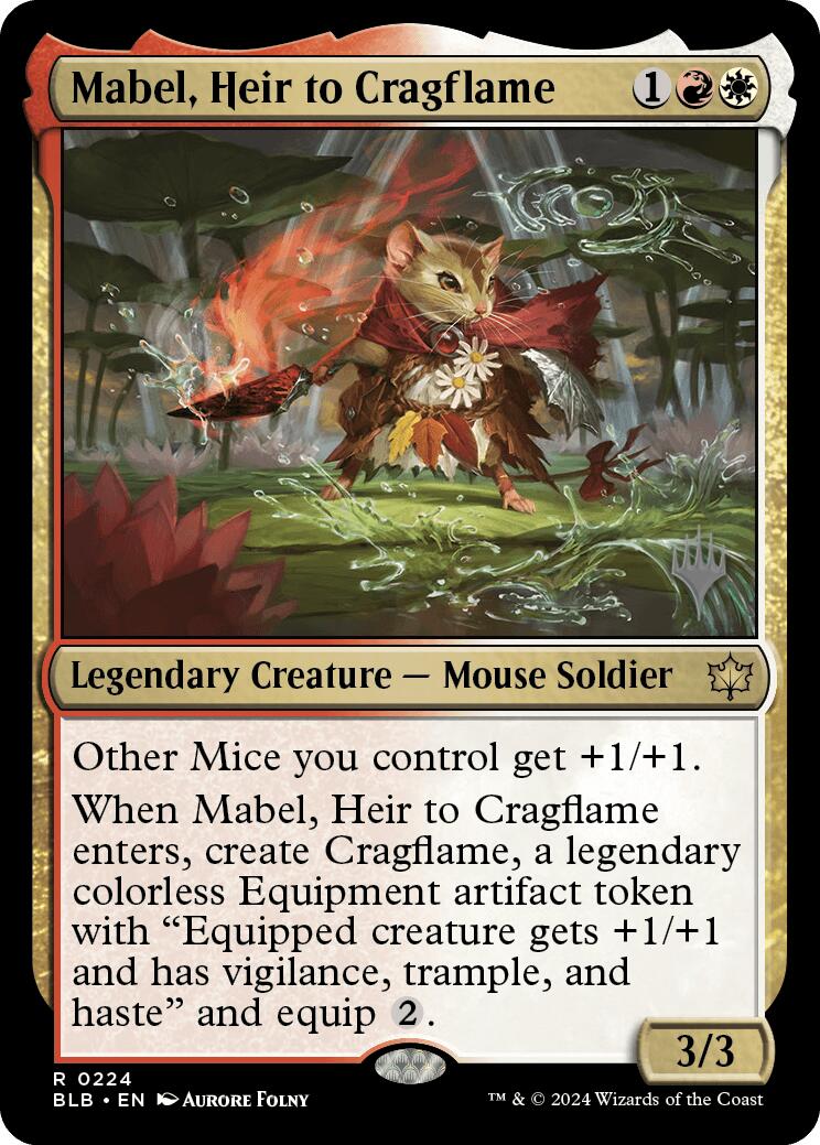 Mabel, Heir to Cragflame (Promo Pack) [Bloomburrow Promos] | Chromatic Games