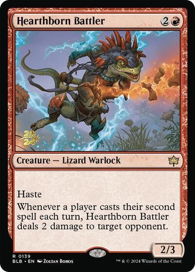 Hearthborn Battler [Bloomburrow Prerelease Promos] | Chromatic Games