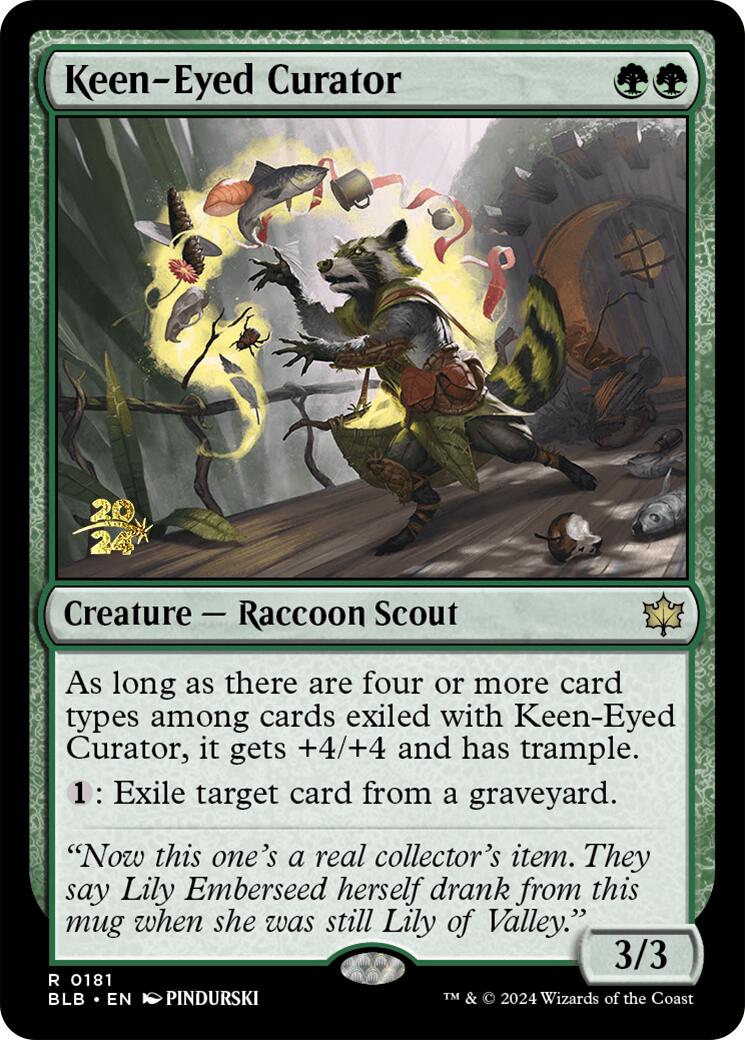 Keen-Eyed Curator [Bloomburrow Prerelease Promos] | Chromatic Games