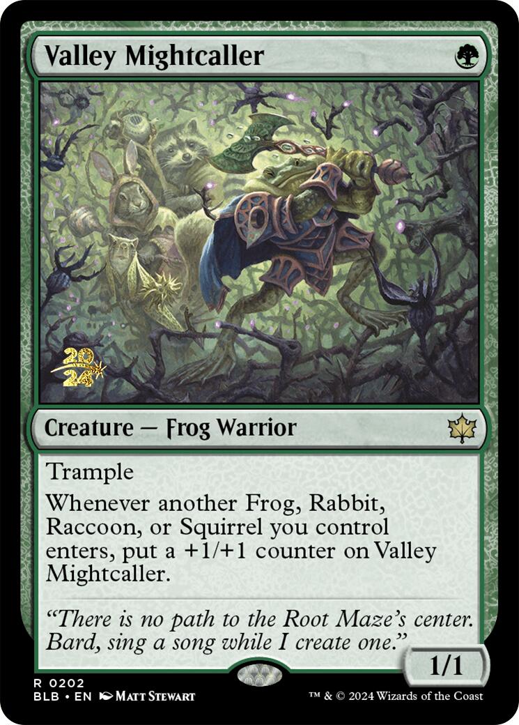 Valley Mightcaller [Bloomburrow Prerelease Promos] | Chromatic Games