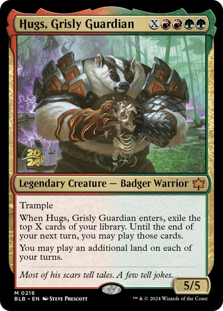 Hugs, Grisly Guardian [Bloomburrow Prerelease Promos] | Chromatic Games