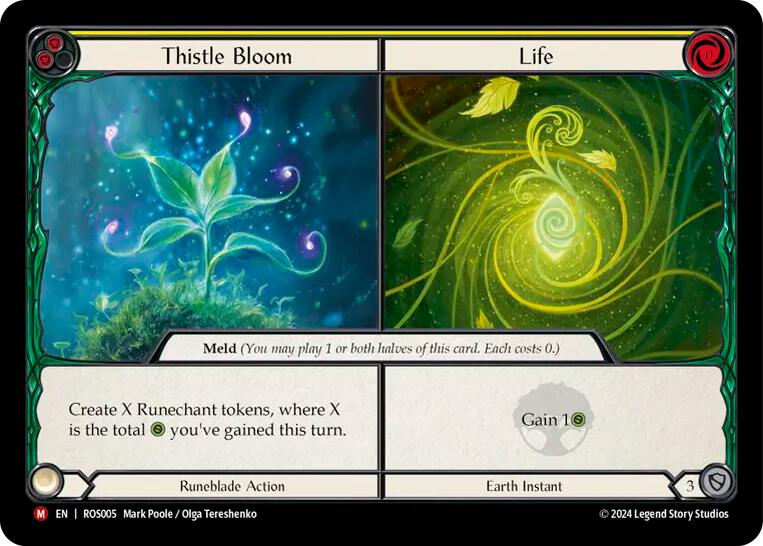 Thistle Bloom // Life [ROS005] (Rosetta)  Rainbow Foil | Chromatic Games