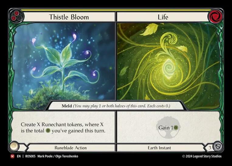 Thistle Bloom // Life [ROS005] (Rosetta)  Rainbow Foil | Chromatic Games