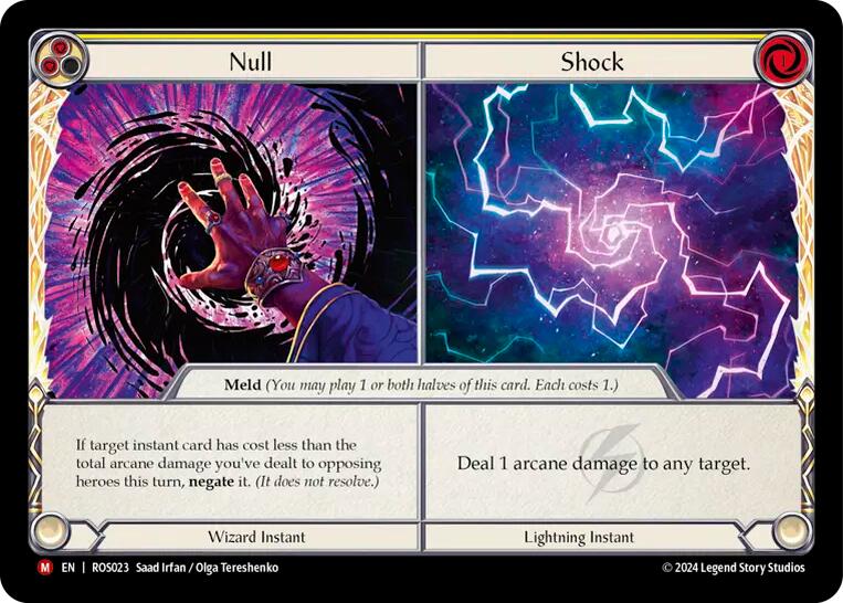 Null // Shock [ROS023] (Rosetta)  Rainbow Foil | Chromatic Games