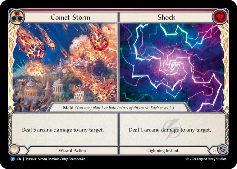 Comet Storm // Shock [ROS024] (Rosetta)  Rainbow Foil | Chromatic Games