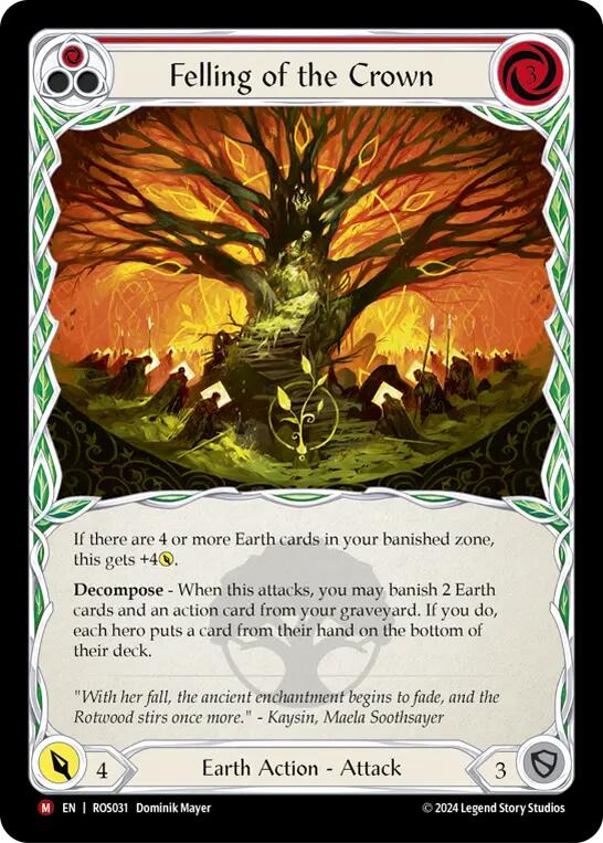 Felling of the Crown [ROS031] (Rosetta)  Rainbow Foil | Chromatic Games