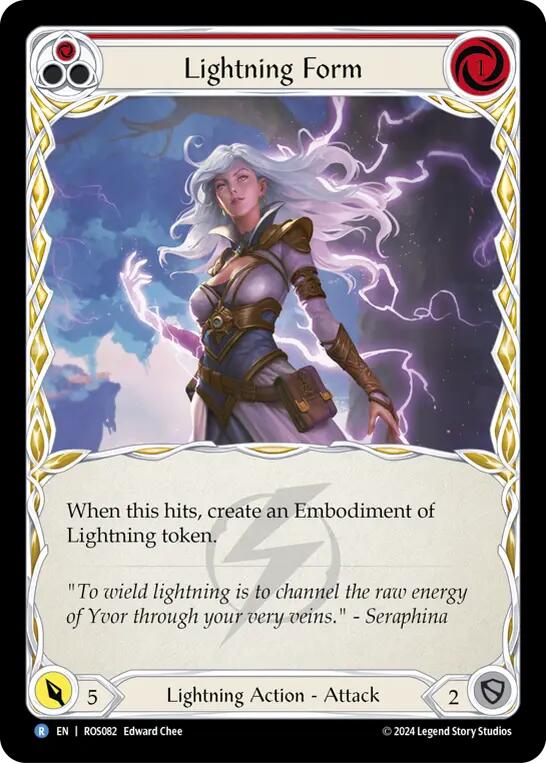 Lightning Form (Red) [ROS082] (Rosetta)  Rainbow Foil | Chromatic Games