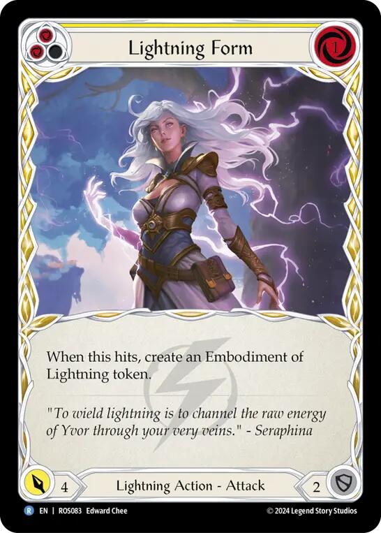 Lightning Form (Yellow) [ROS083] (Rosetta)  Rainbow Foil | Chromatic Games