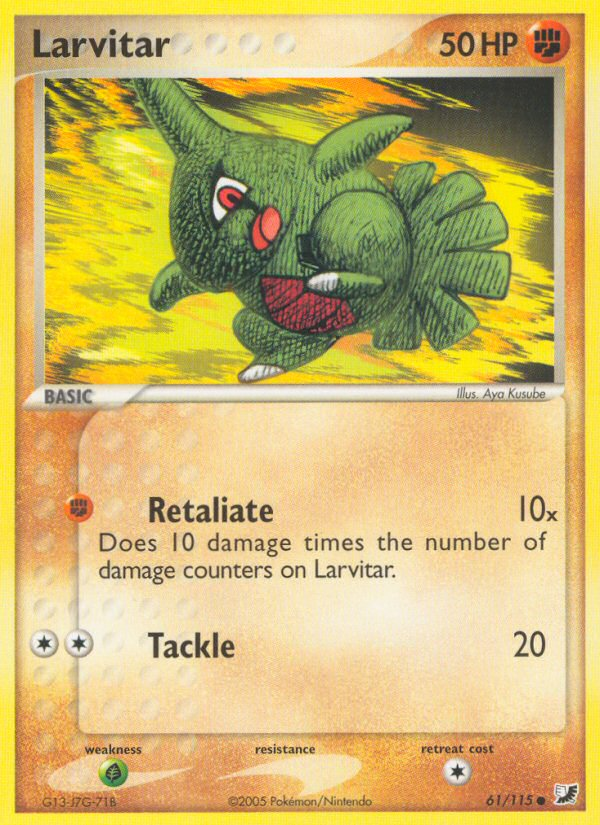 Larvitar (61/115) [EX: Unseen Forces] | Chromatic Games