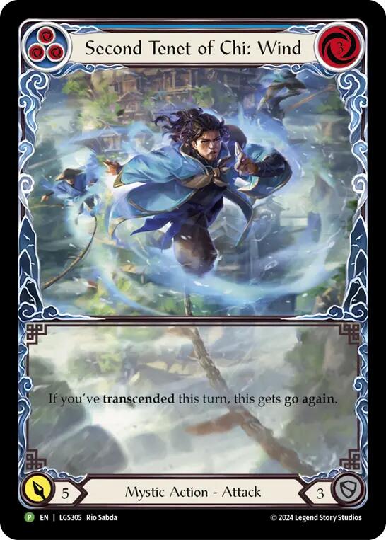 Second Tenet of Chi: Wind [LGS305] (Promo)  Rainbow Foil | Chromatic Games
