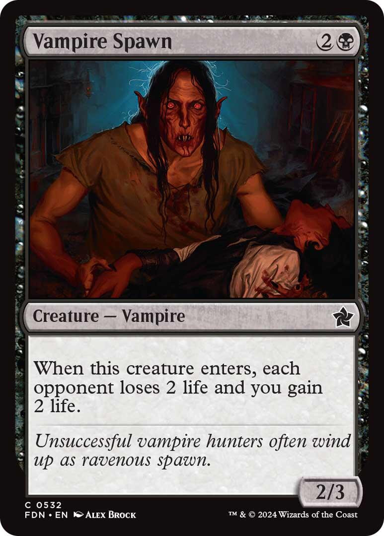 Vampires Deck Theme Card [Foundations] | Chromatic Games