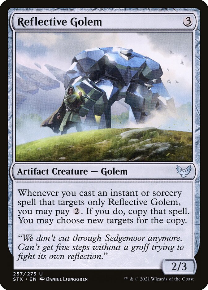 Reflective Golem 257 (Strixhaven: School of Mages)  | Chromatic Games