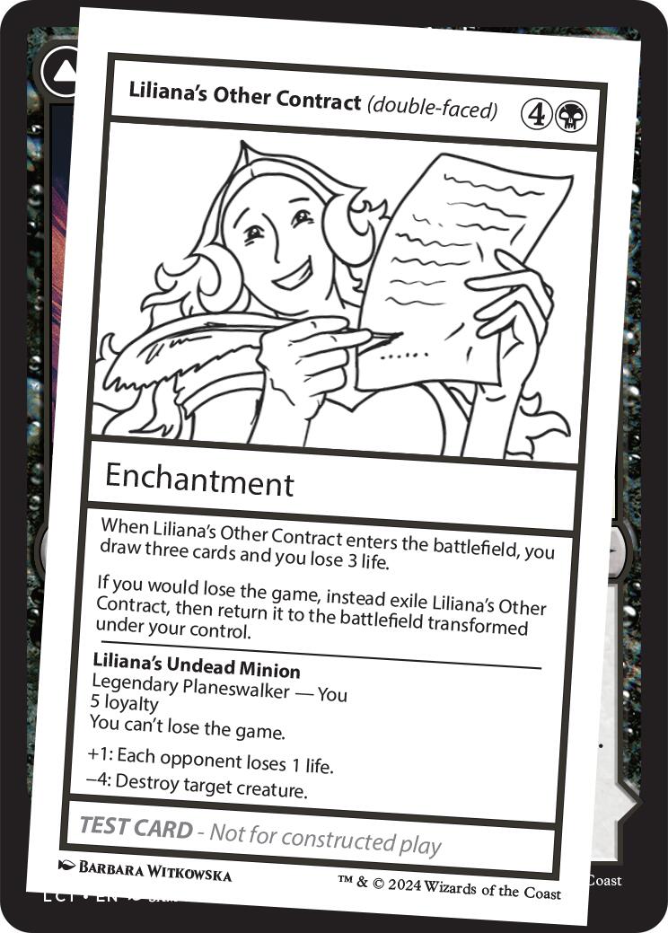 Liliana's Other Contract (double-faced) [Mystery Booster 2 Playtest Cards] | Chromatic Games