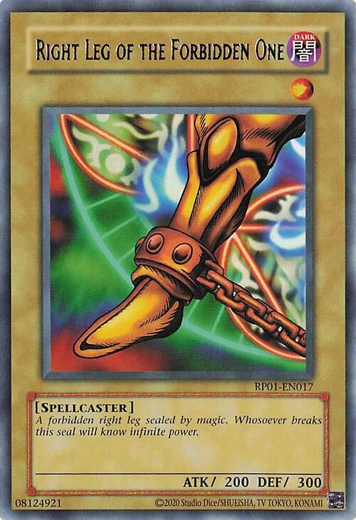 Right Leg of the Forbidden One [RP01-EN017] Rare | Chromatic Games