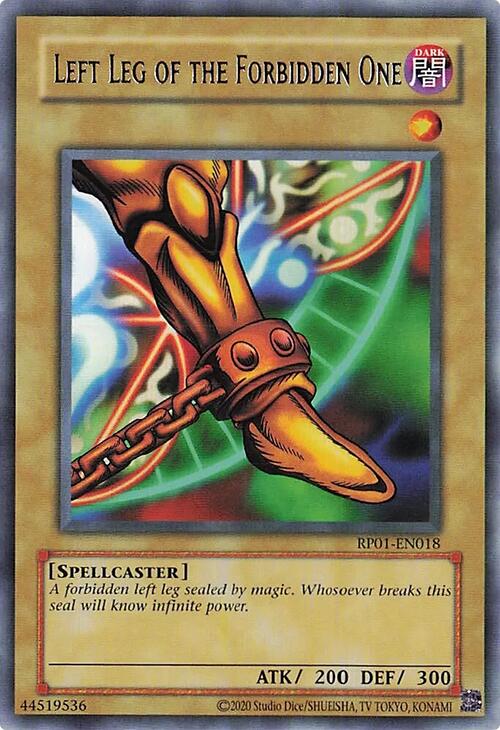 Left Leg of the Forbidden One [RP01-EN018] Rare | Chromatic Games