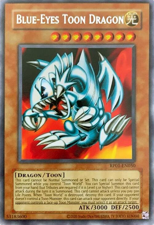 Blue-Eyes Toon Dragon [RP01-EN050] Rare | Chromatic Games