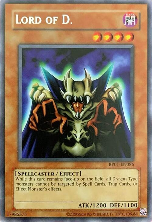 Lord of D. [RP01-EN086] Rare | Chromatic Games