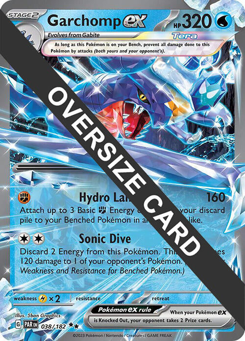 Garchomp ex (038) (Jumbo Card) [Scarlet & Violet: Paradox Rift] | Chromatic Games