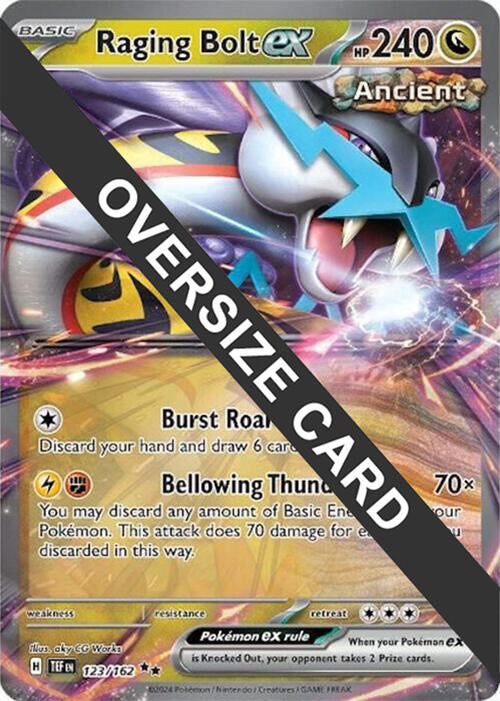 Raging Bolt ex (123) (Jumbo Card) [Scarlet & Violet: Temporal Forces] | Chromatic Games