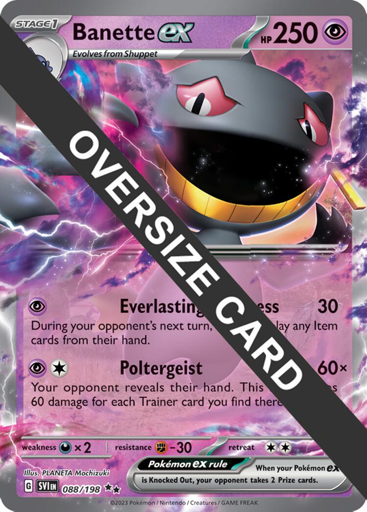 Banette ex (088) (Jumbo Card) [Scarlet & Violet: Base Set] | Chromatic Games