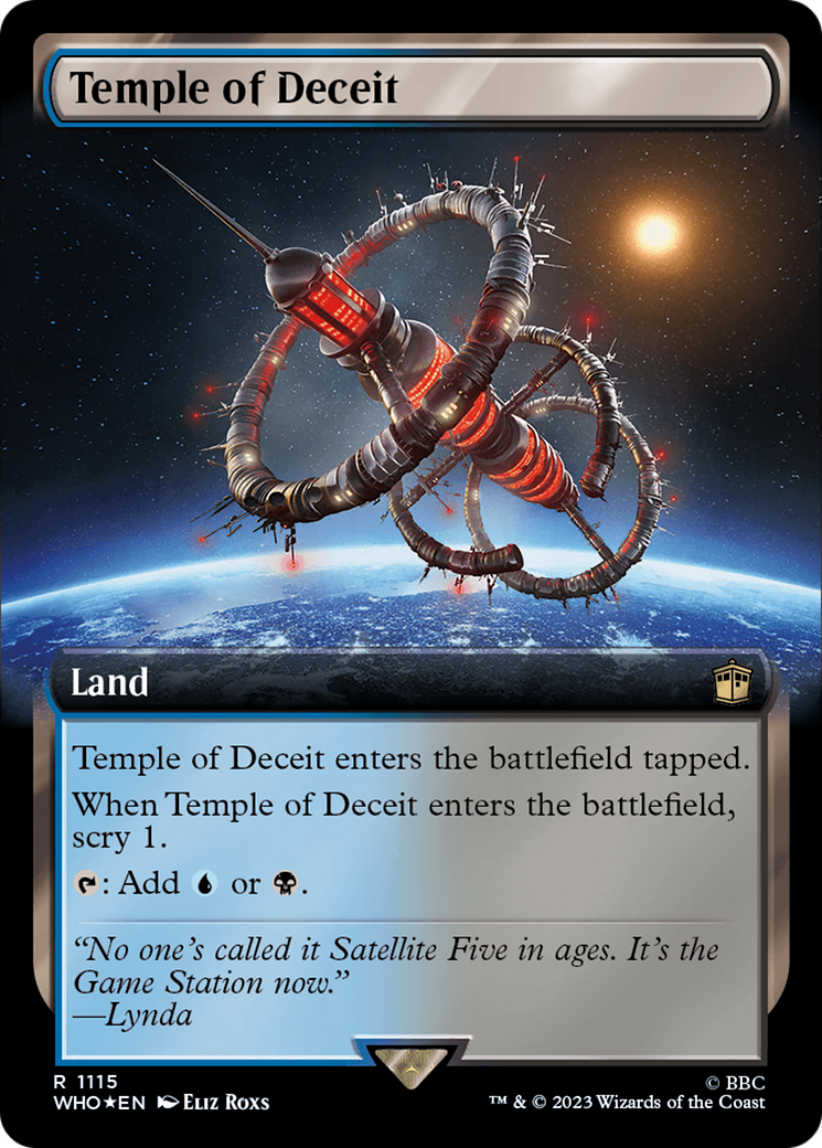 Temple of Deceit (Extended Art) (Surge Foil) [Doctor Who] | Chromatic Games