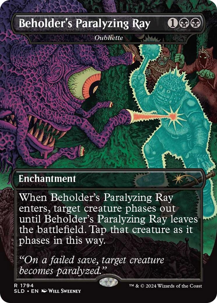 Beholder's Paralyzing Ray - Oubliette [Secret Lair Drop Series] | Chromatic Games