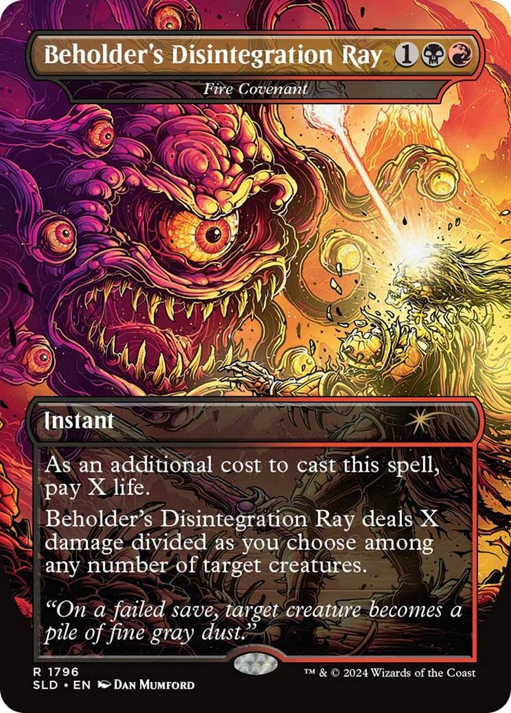 Beholder's Disintegration Ray - Fire Covenant [Secret Lair Drop Series] | Chromatic Games