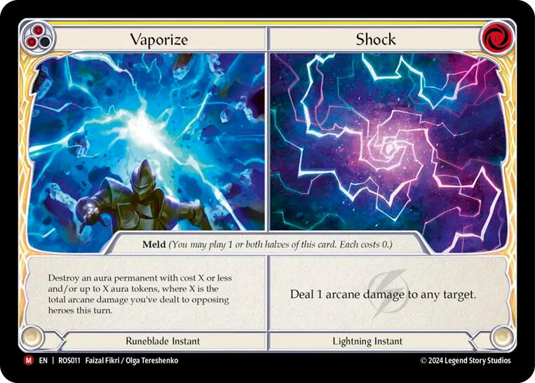 Vaporize // Shock [ROS011] (Rosetta)  Rainbow Foil | Chromatic Games