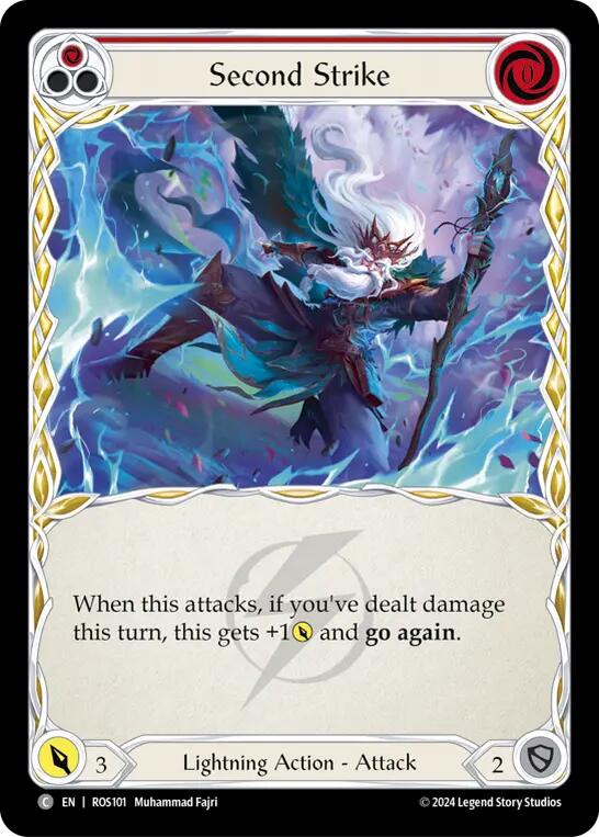 Second Strike (Red) [ROS101] (Rosetta)  Rainbow Foil | Chromatic Games