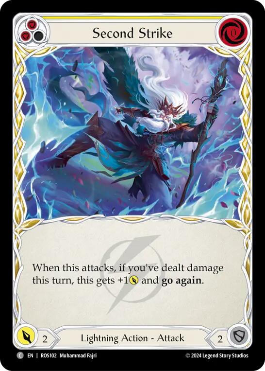Second Strike (Yellow) [ROS102] (Rosetta)  Rainbow Foil | Chromatic Games