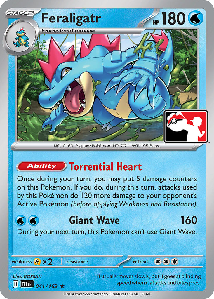 Feraligatr (041/162) [Prize Pack Series Five] | Chromatic Games