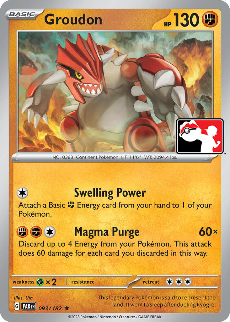 Groudon (093/182) [Prize Pack Series Five] | Chromatic Games