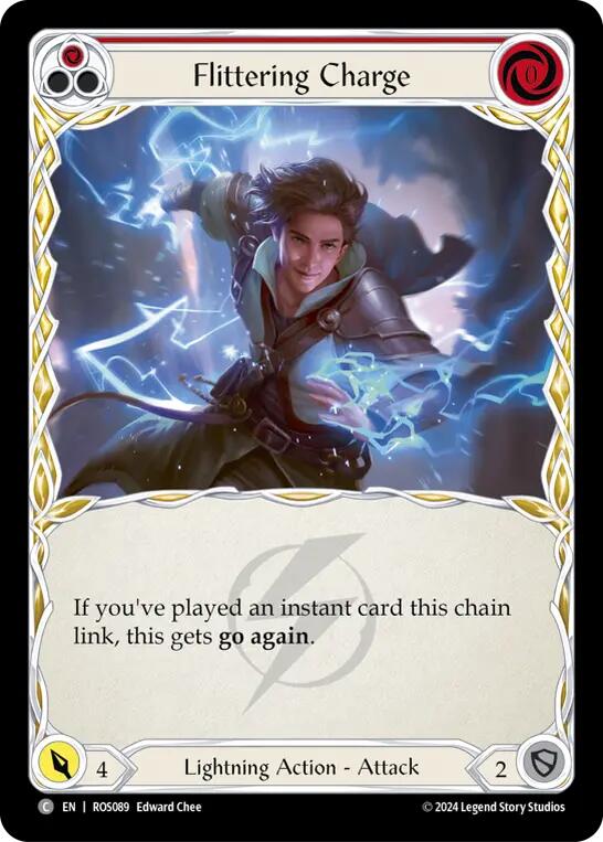 Flittering Charge (Red) [ROS089] (Rosetta)  Rainbow Foil | Chromatic Games