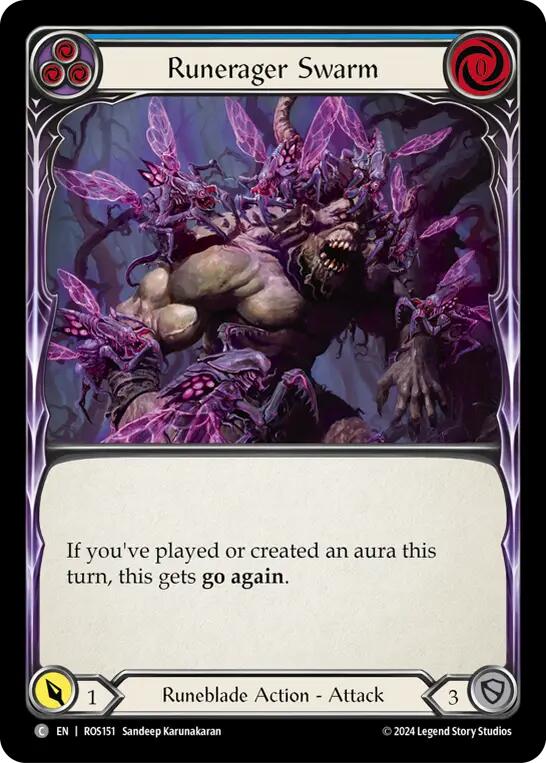 Runerager Swarm (Blue) [ROS151] (Rosetta)  Rainbow Foil | Chromatic Games