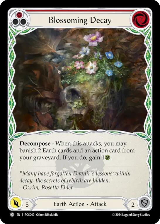 Blossoming Decay (Red) [ROS049] (Rosetta)  Rainbow Foil | Chromatic Games