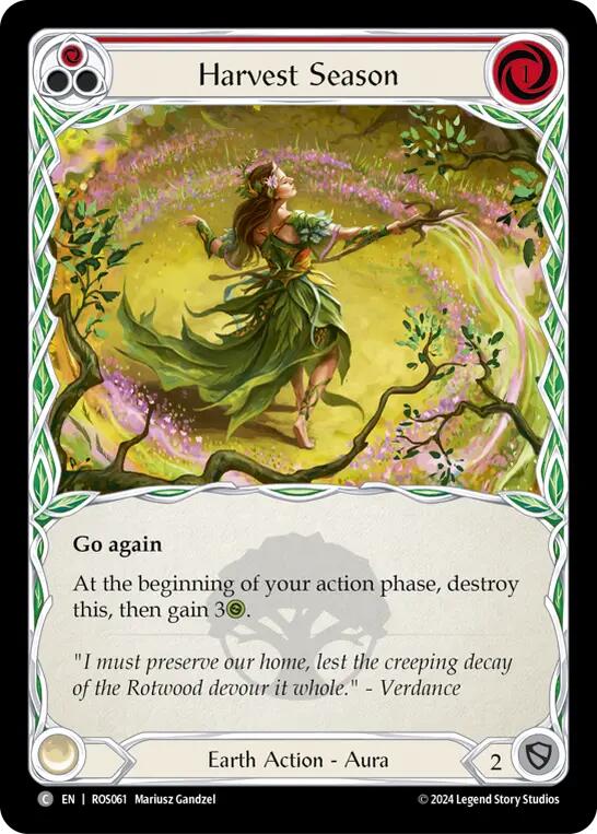Harvest Season (Red) [ROS061] (Rosetta)  Rainbow Foil | Chromatic Games