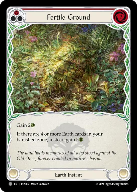 Fertile Ground (Red) [ROS067] (Rosetta) | Chromatic Games