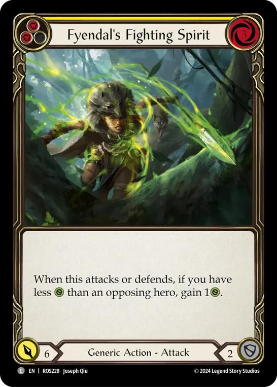 Fyendal's Fighting Spirit (Yellow) [ROS228] (Rosetta) | Chromatic Games