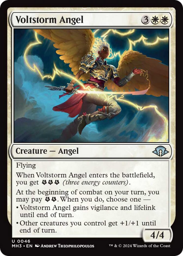 Voltstorm Angel [Modern Horizons 3] | Chromatic Games