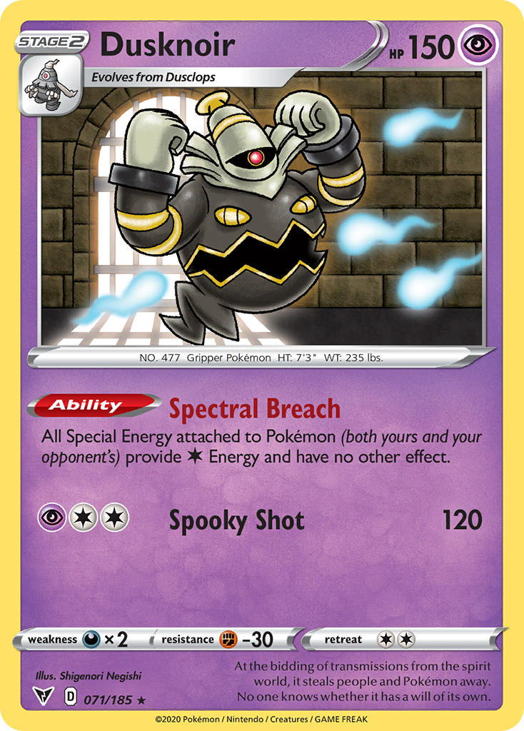 Dusknoir (071/185) [Sword & Shield: Vivid Voltage] | Chromatic Games