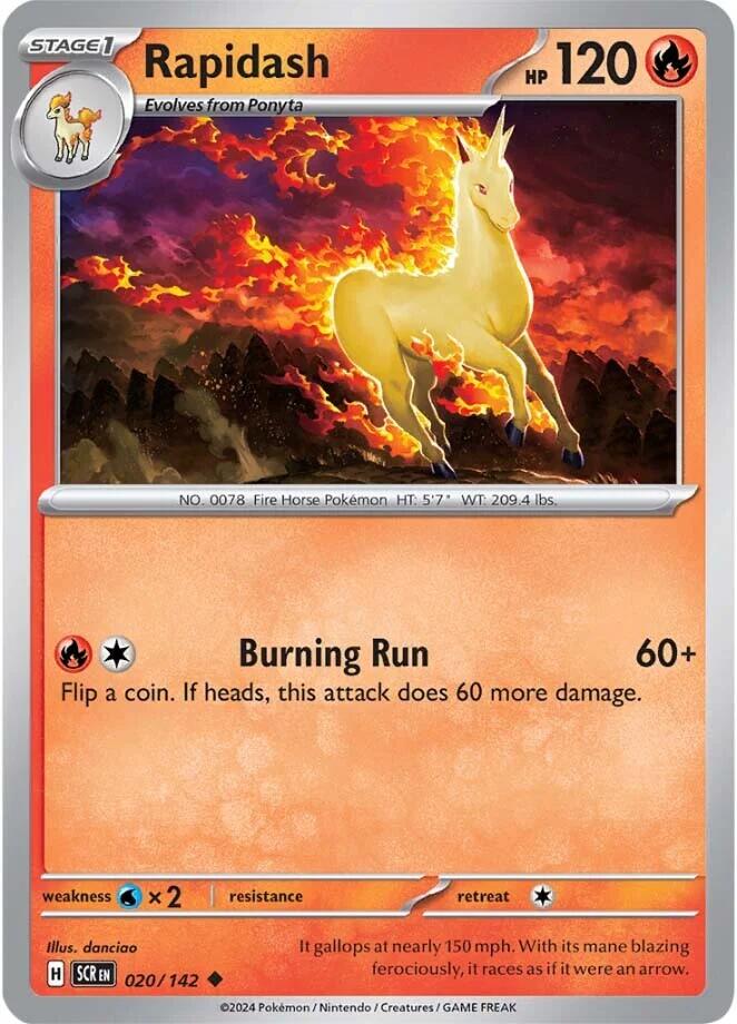 Rapidash (020/142) [Scarlet & Violet: Stellar Crown] | Chromatic Games