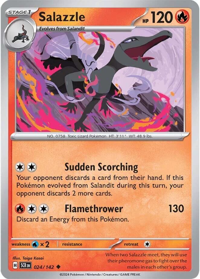 Salazzle (024/142) [Scarlet & Violet: Stellar Crown] | Chromatic Games