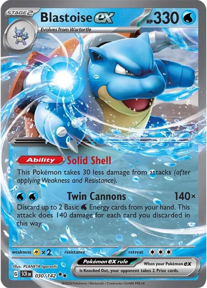 Blastoise ex (030/142) [Scarlet & Violet: Stellar Crown] | Chromatic Games