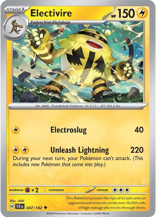 Electivire (047/142) [Scarlet & Violet: Stellar Crown] | Chromatic Games