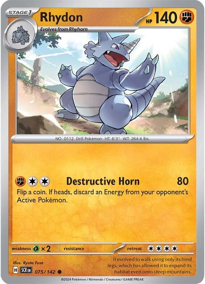 Rhydon (075/142) [Scarlet & Violet: Stellar Crown] | Chromatic Games