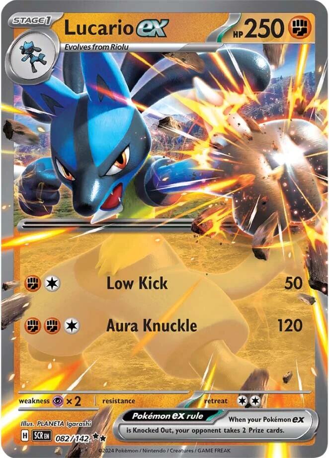 Lucario ex (082/142) [Scarlet & Violet: Stellar Crown] | Chromatic Games